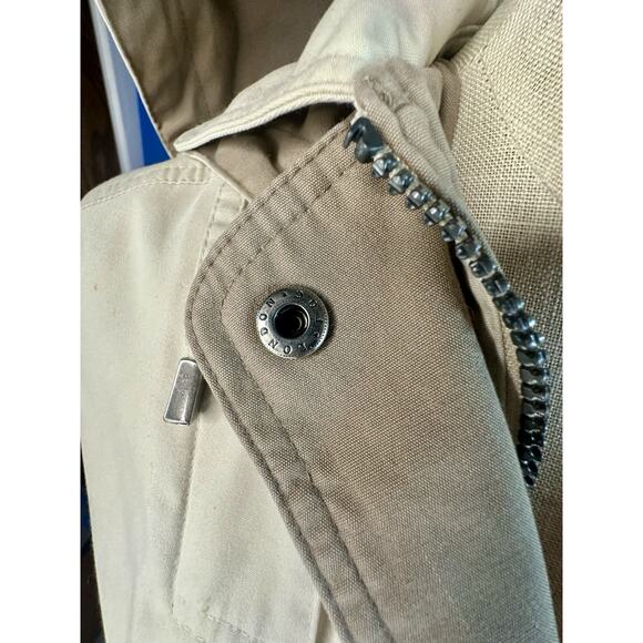 London Fog Jacket Womens Petite XS Limited Edition Hooded Full Zip & Button - Picture 7 of 10